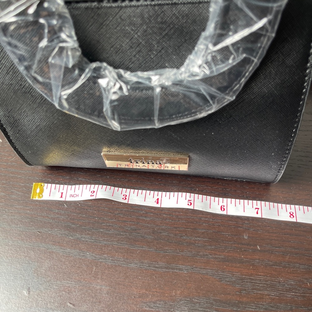 Trina Turk Black Mini Bag with Gold Accents - Picture 6 of 6